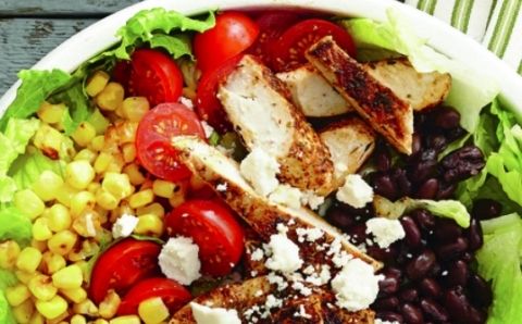 BBQ Chicken and Roasted Corn Salad
